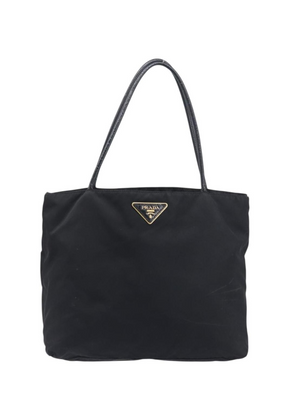 Prada Black Nylon Shoulder Tote