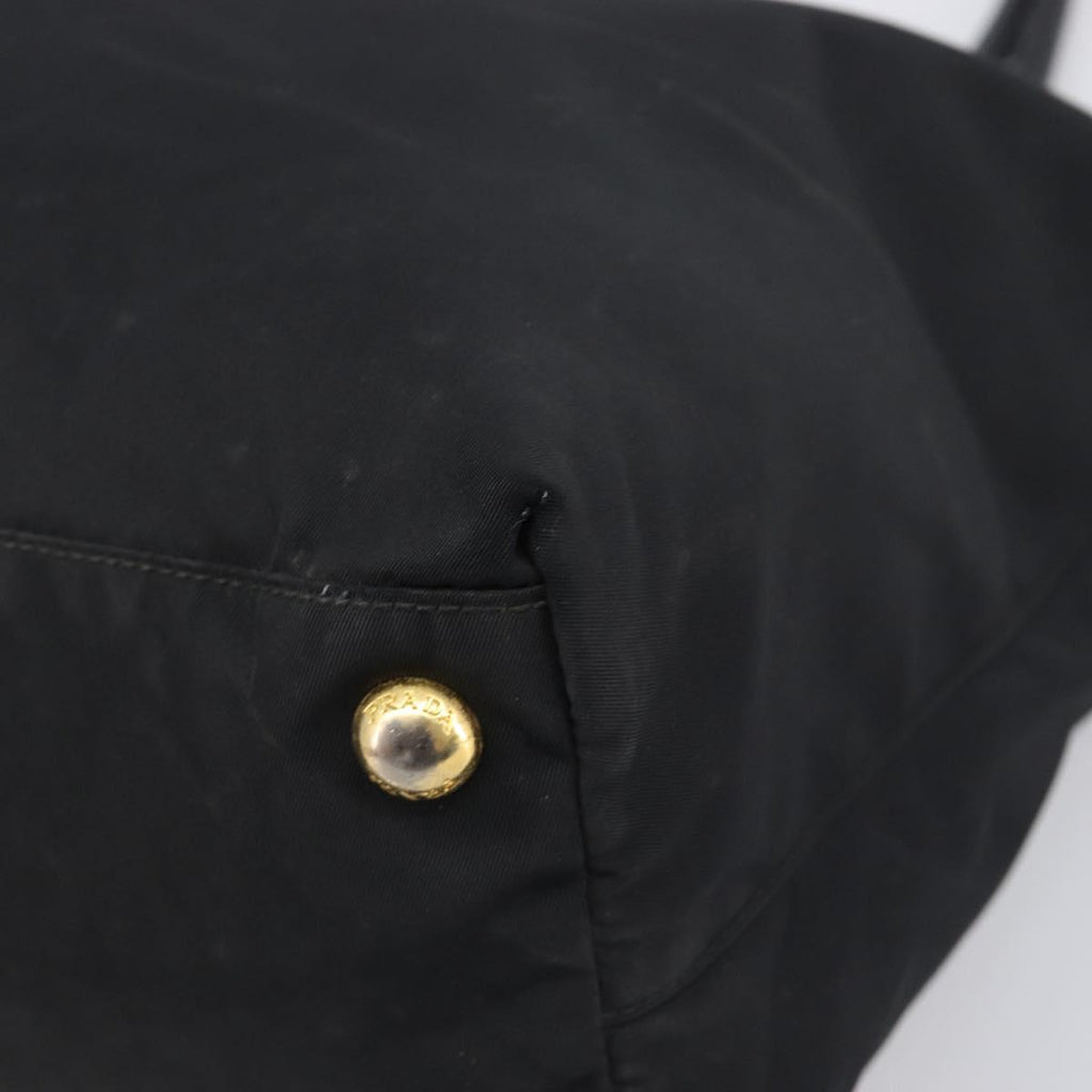 Prada Black Nylon Shoulder Tote