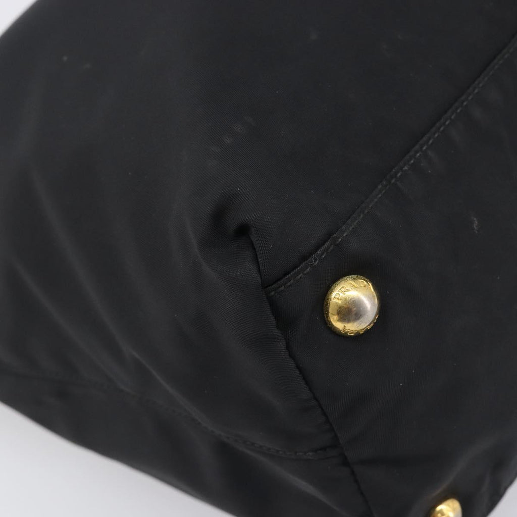 Prada Black Nylon Shoulder Tote