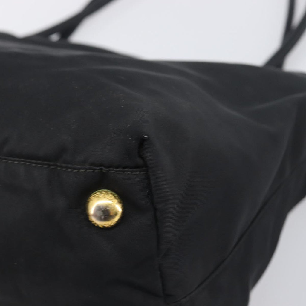 Prada Black Nylon Shoulder Tote