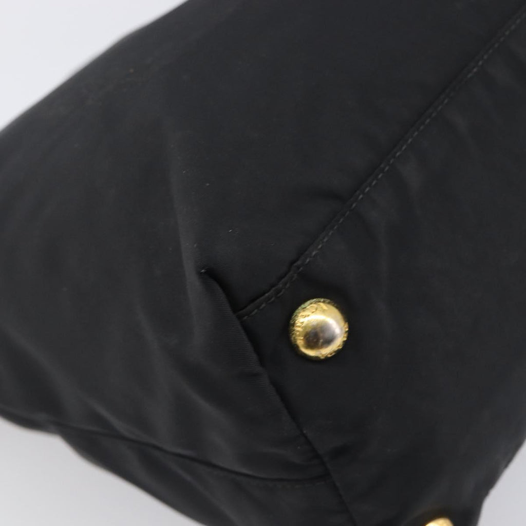 Prada Black Nylon Shoulder Tote