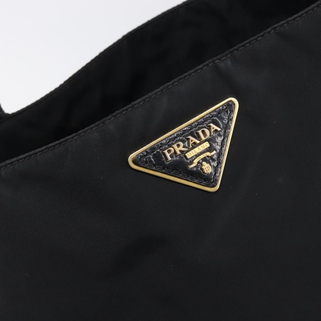 Prada Black Nylon Shoulder Tote