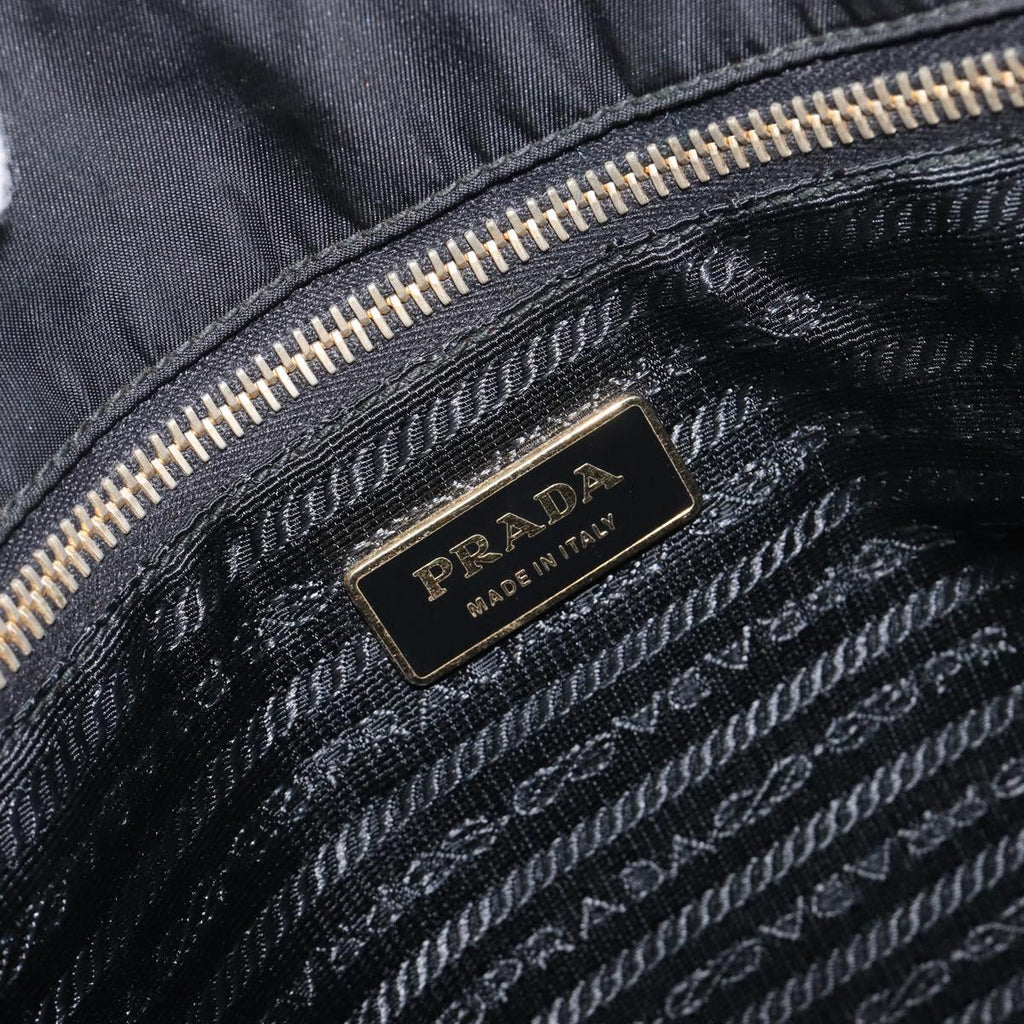 Prada Black Nylon Shoulder Tote