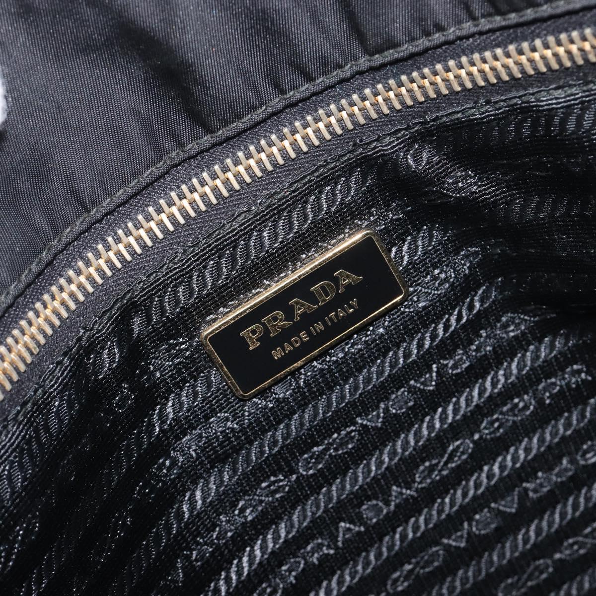 Prada Black Nylon Shoulder Tote