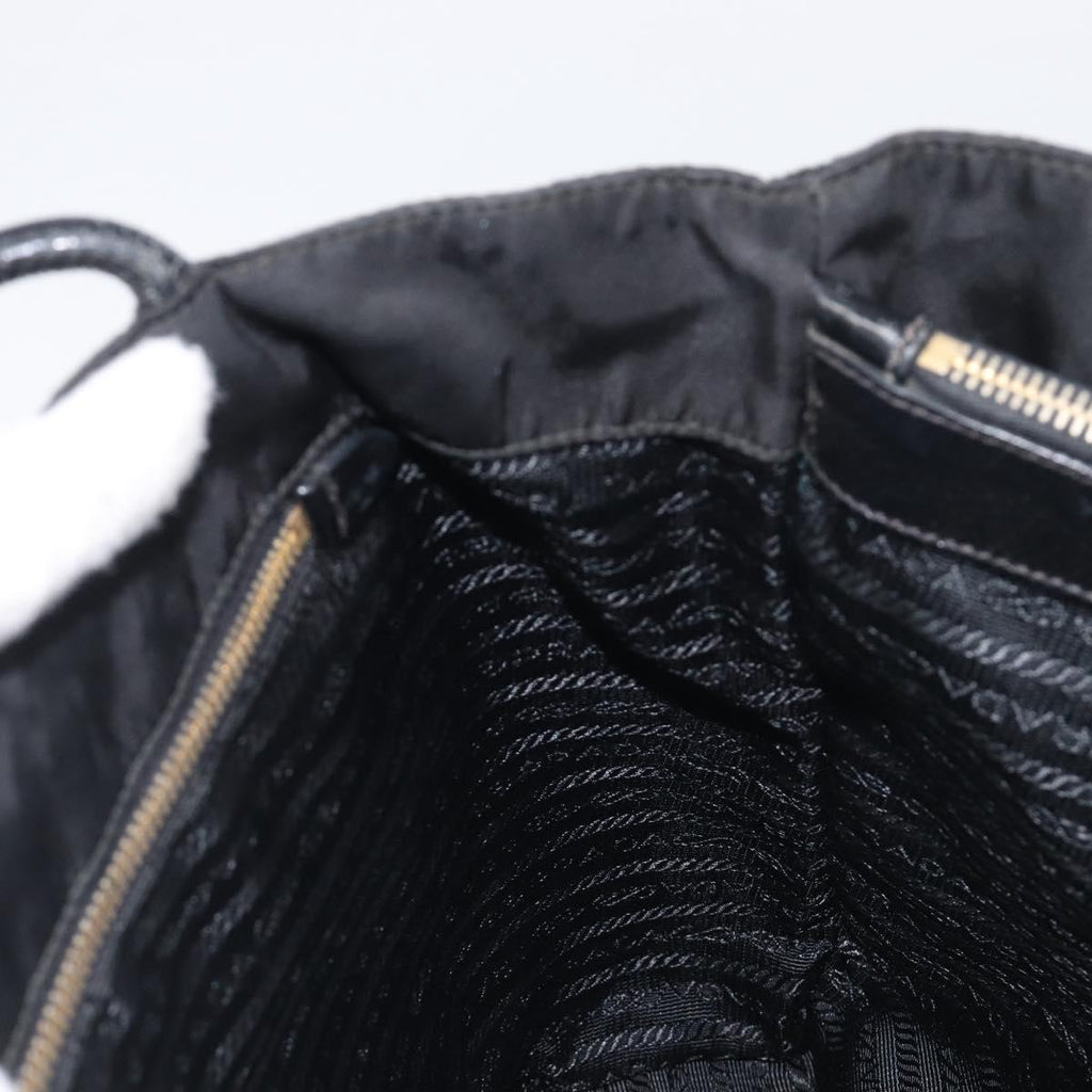 Prada Black Nylon Shoulder Tote