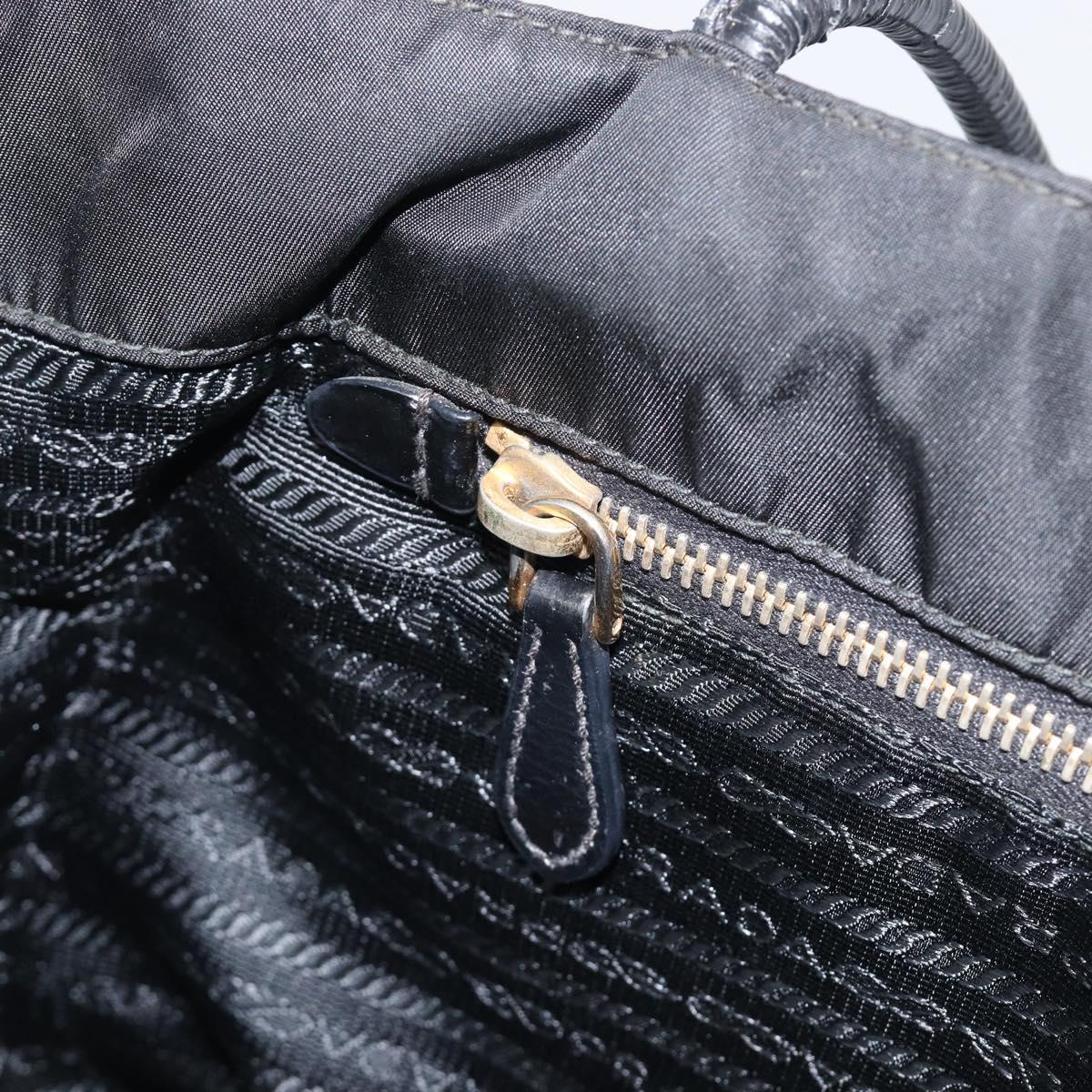 Prada Black Nylon Shoulder Tote