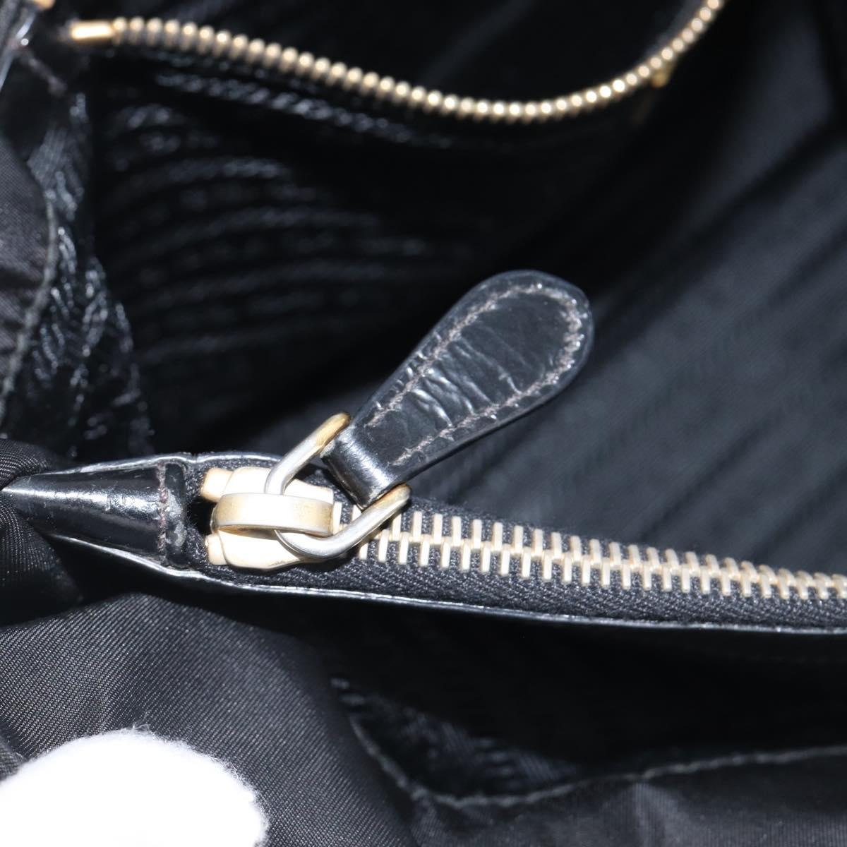 Prada Black Nylon Shoulder Tote