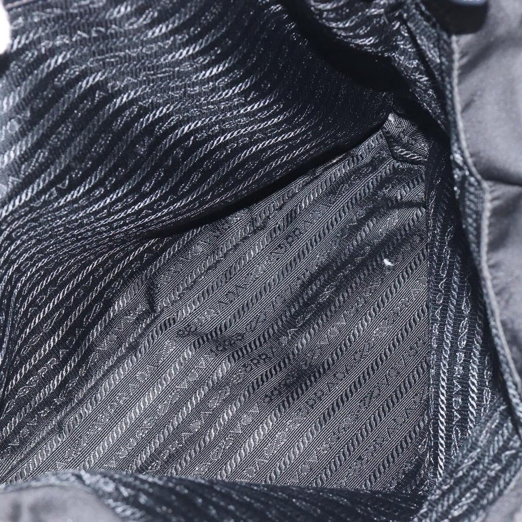 Prada Black Nylon Shoulder Tote