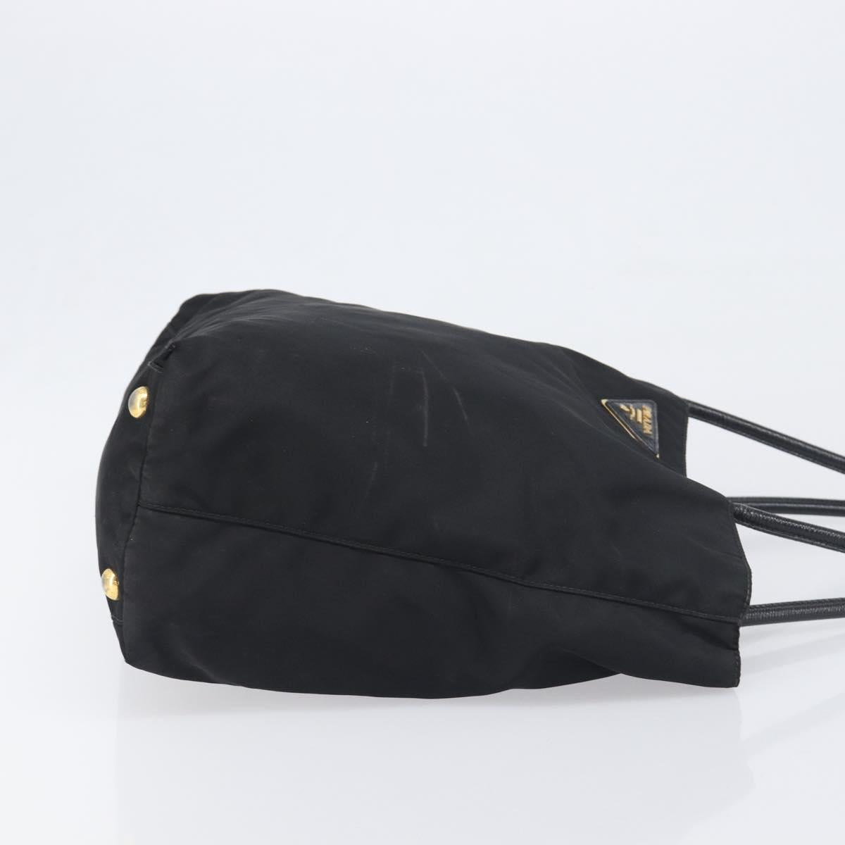 Prada Black Nylon Shoulder Tote