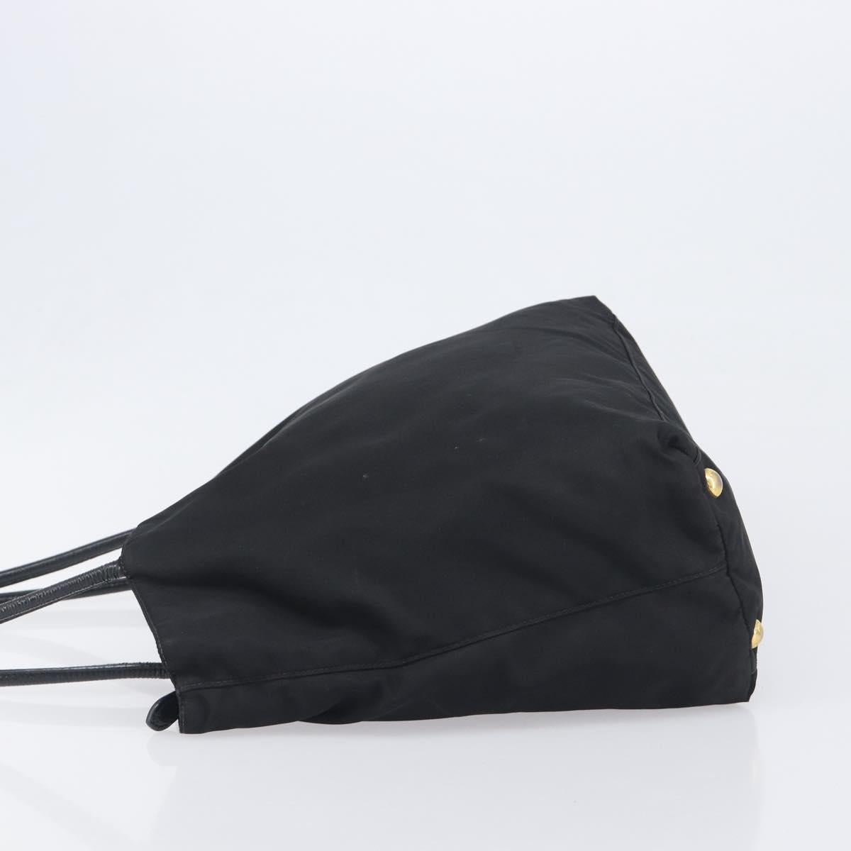 Prada Black Nylon Shoulder Tote