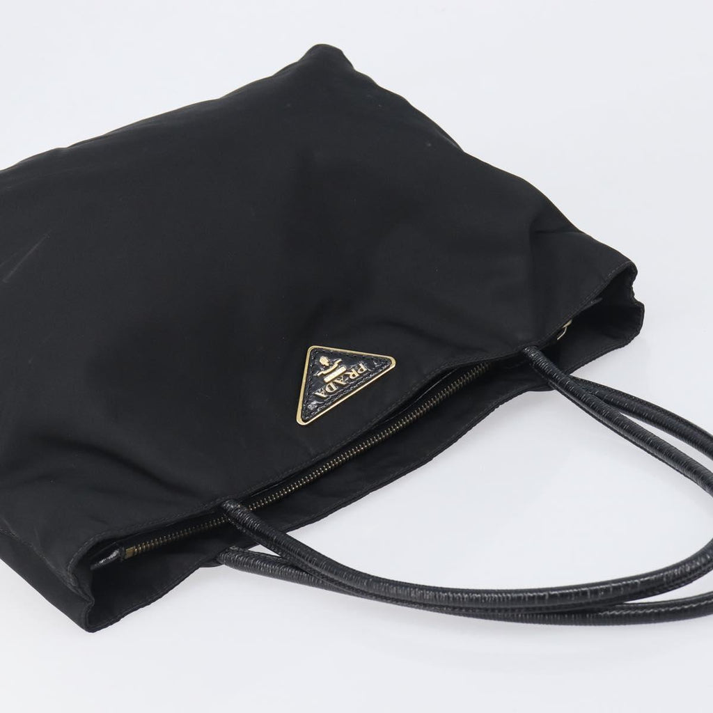 Prada Black Nylon Shoulder Tote