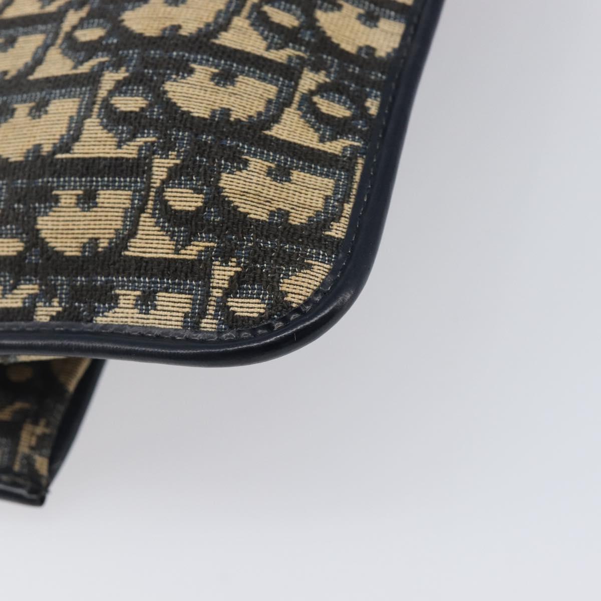 Dior Navy Monogram Envelope Clutch