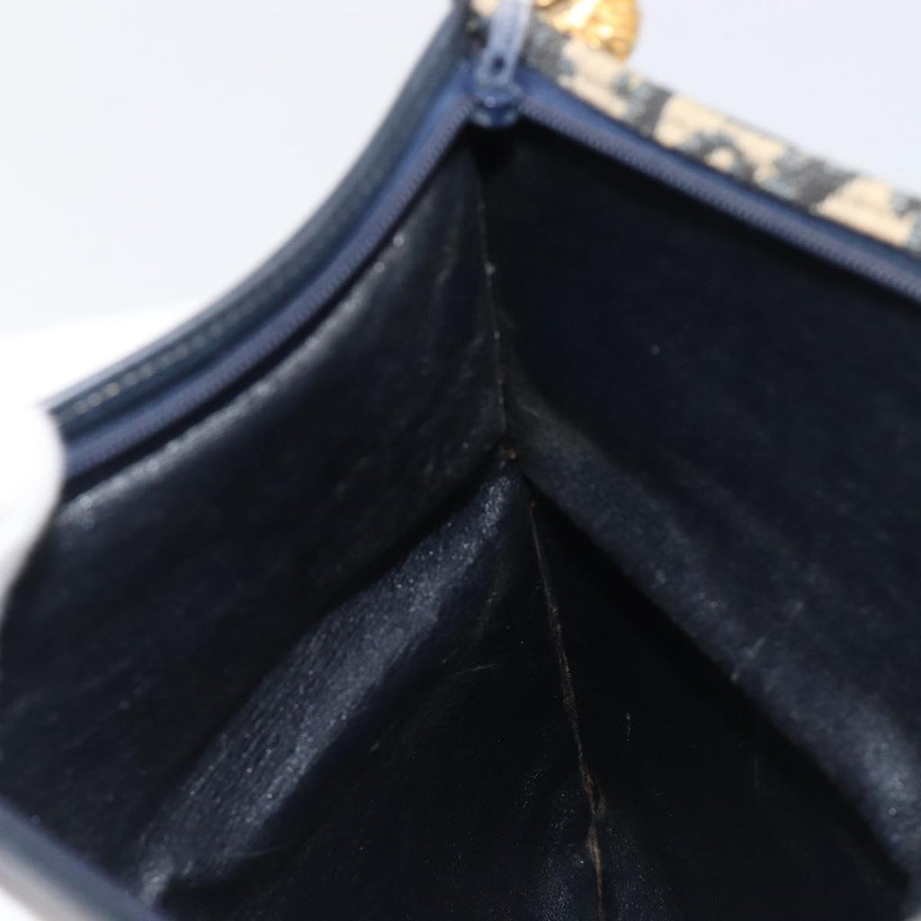 Dior Navy Monogram Envelope Clutch