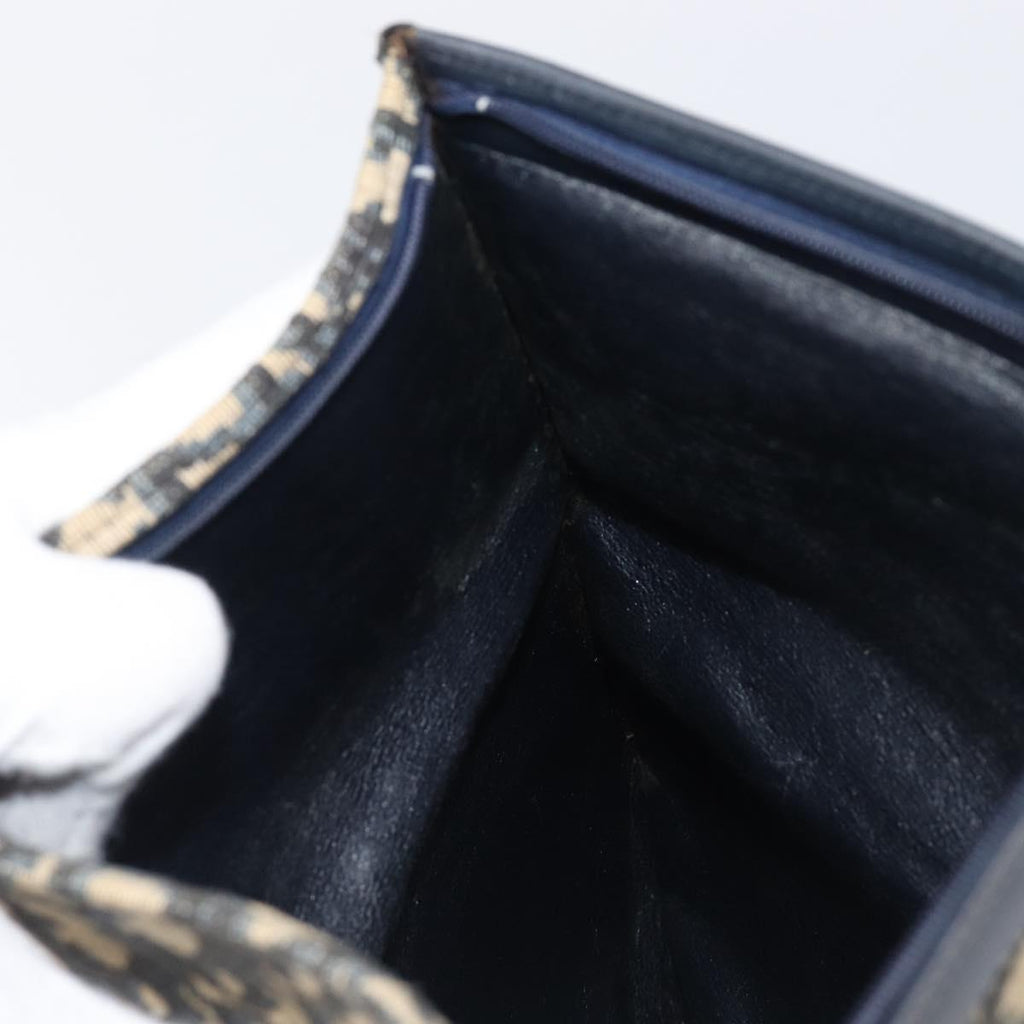 Dior Navy Monogram Envelope Clutch