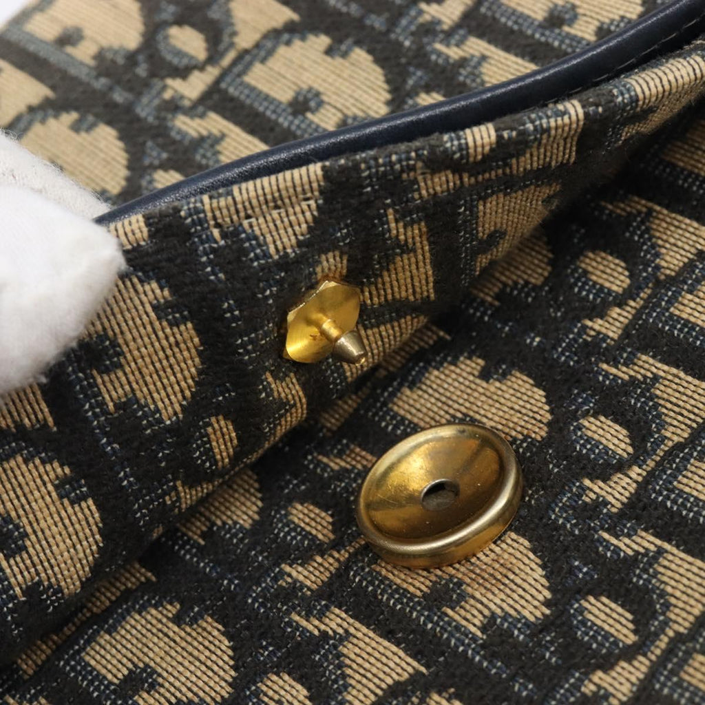 Dior Navy Monogram Envelope Clutch