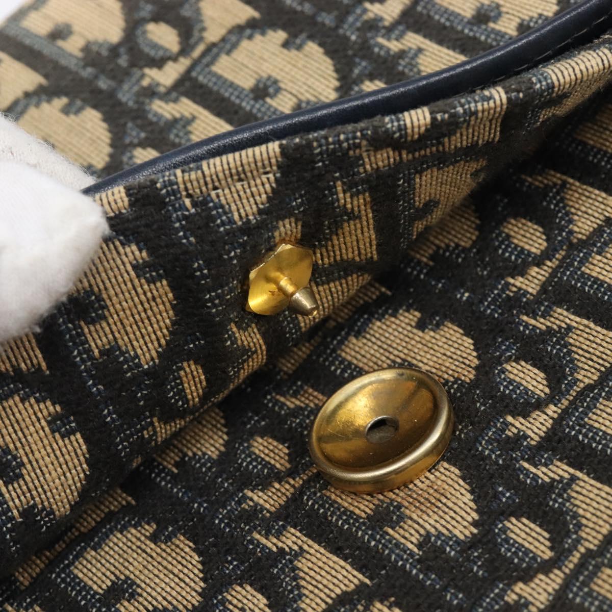 Dior Navy Monogram Envelope Clutch