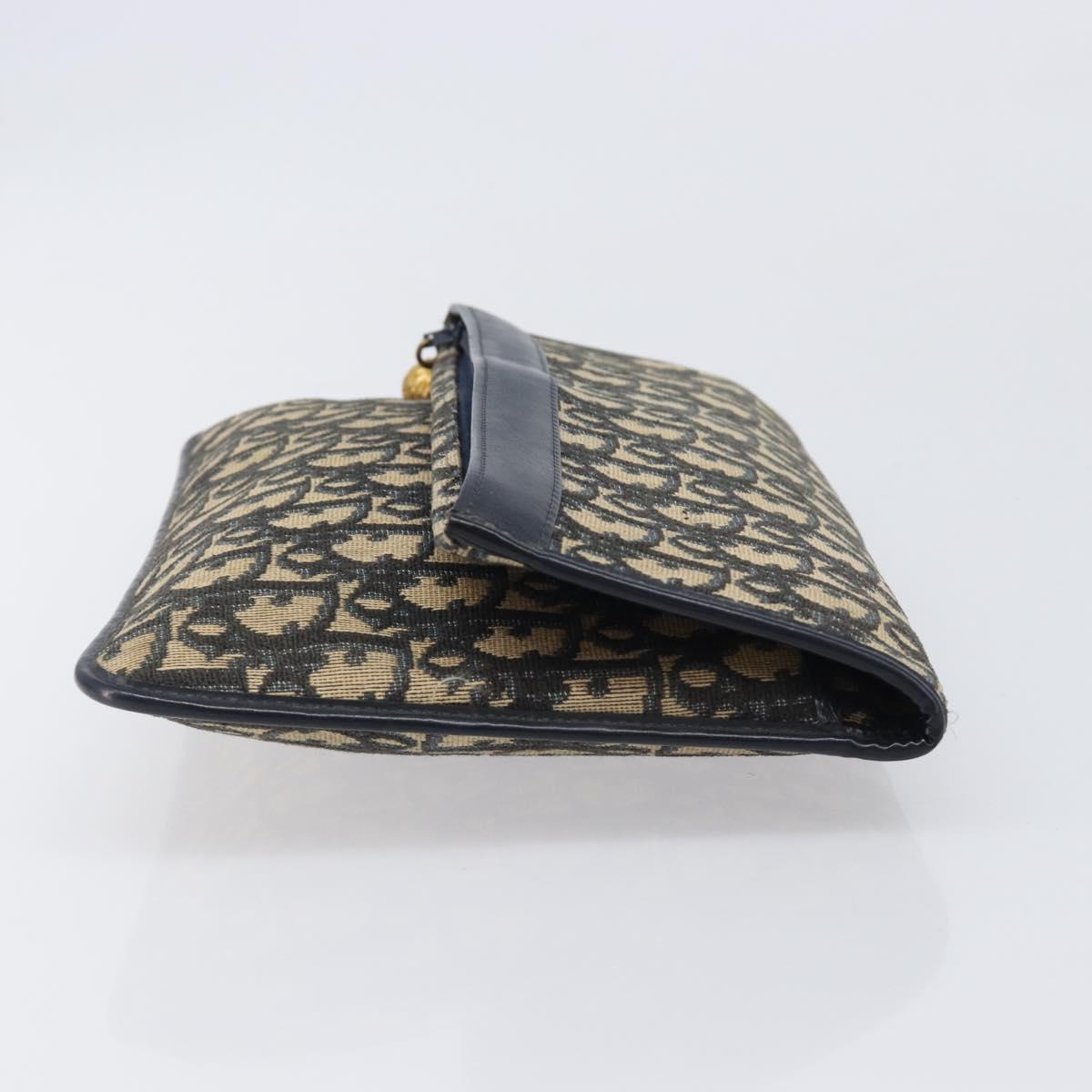 Dior Navy Monogram Envelope Clutch