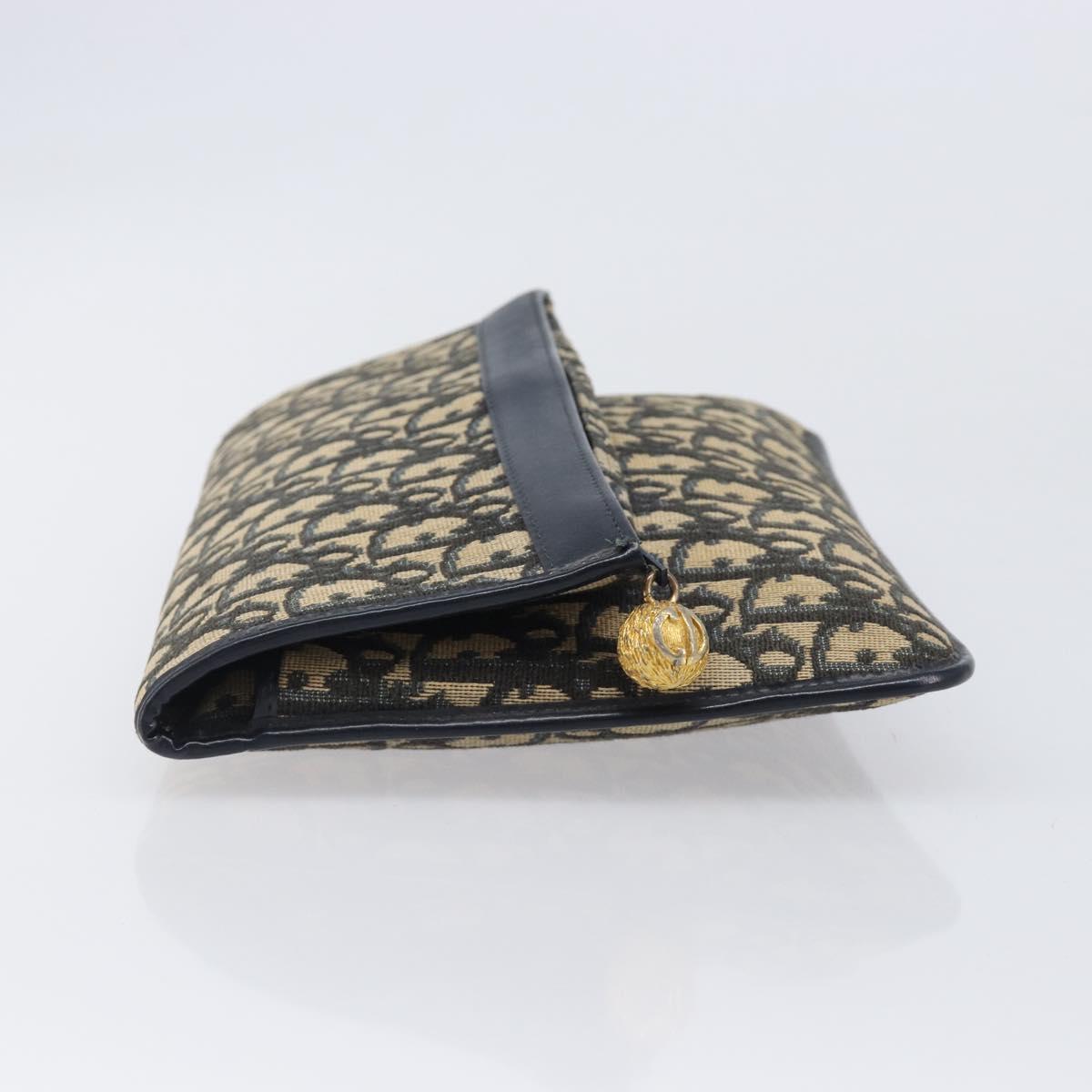 Dior Navy Monogram Envelope Clutch