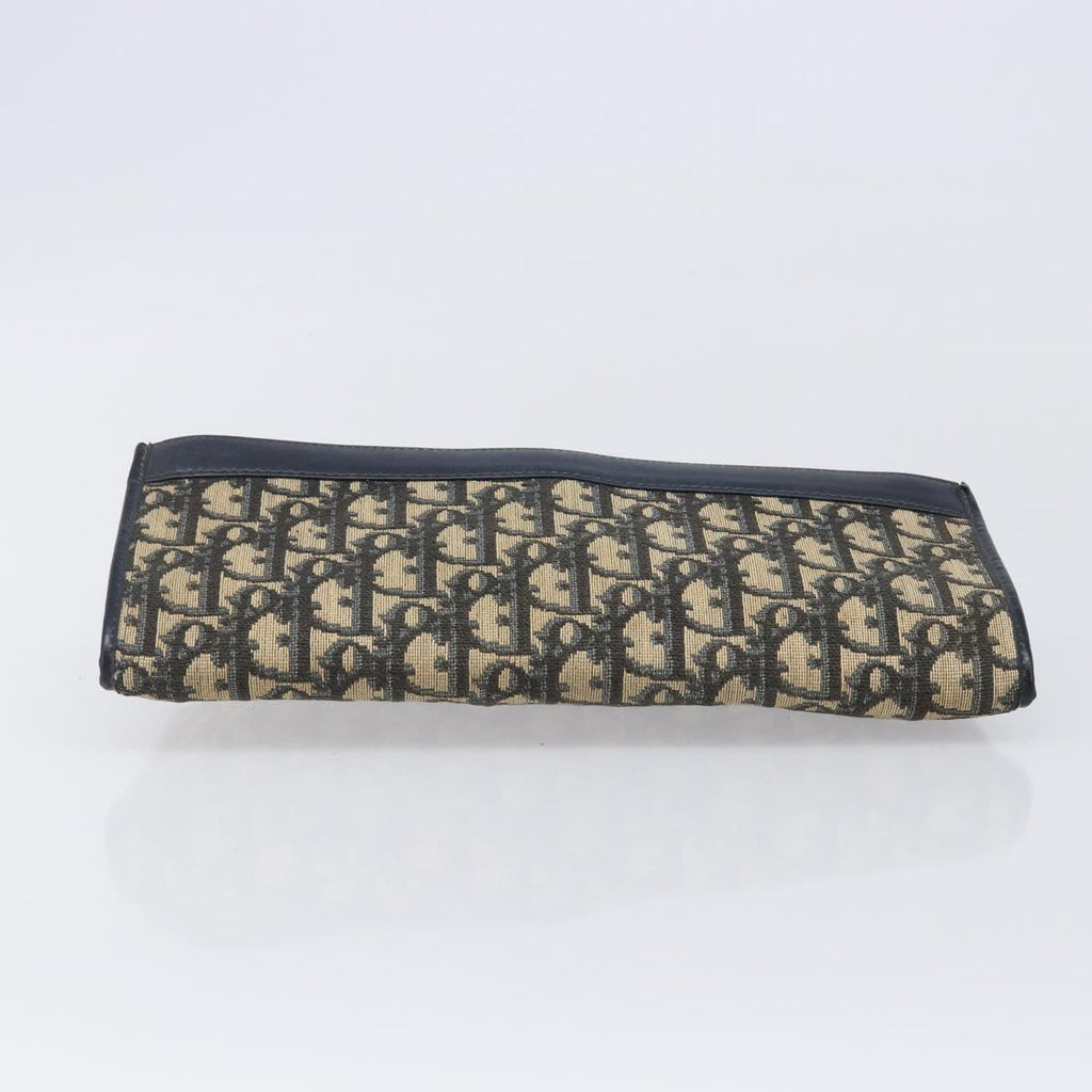 Dior Navy Monogram Envelope Clutch