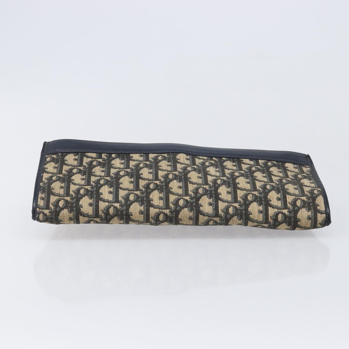 Dior Navy Monogram Envelope Clutch