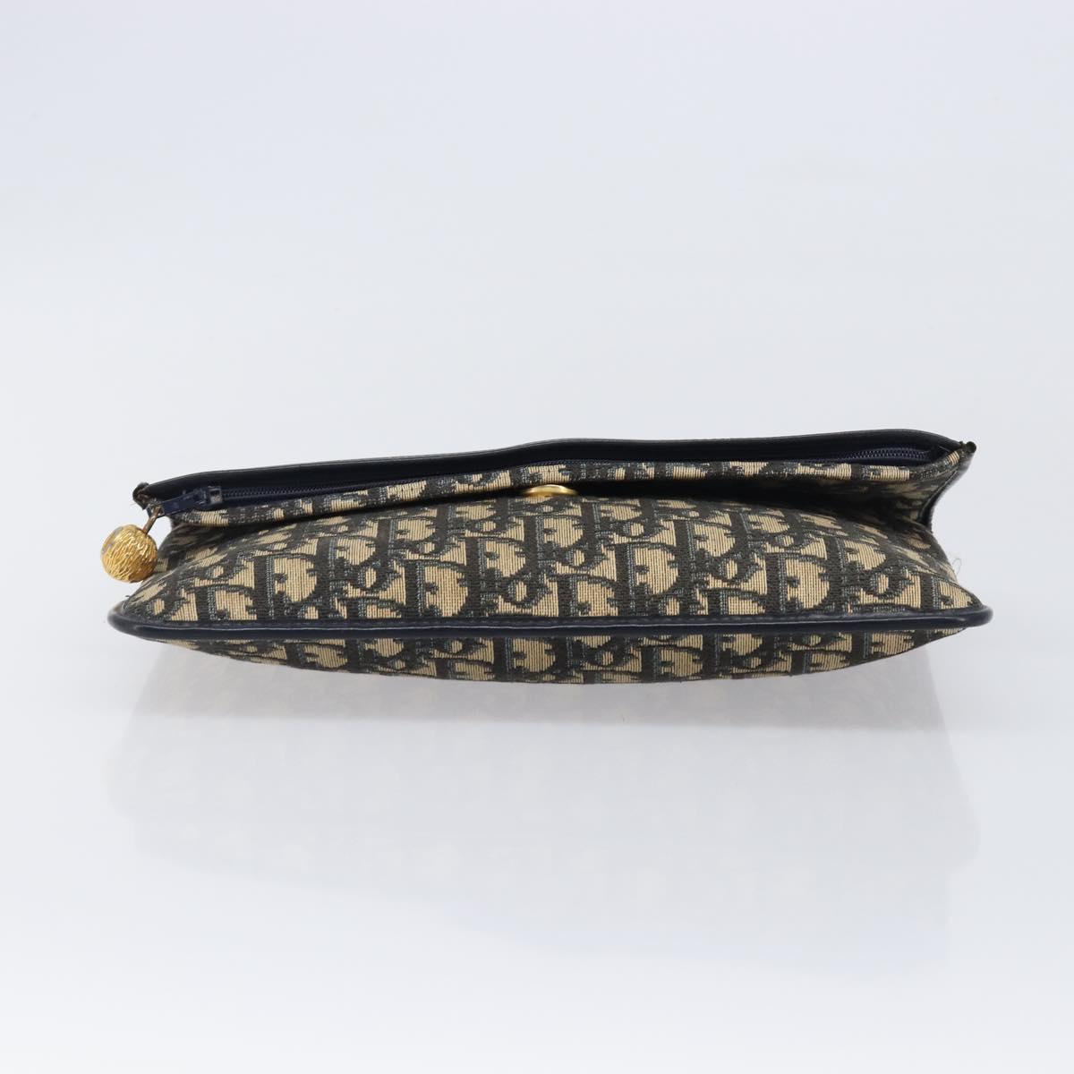 Dior Navy Monogram Envelope Clutch