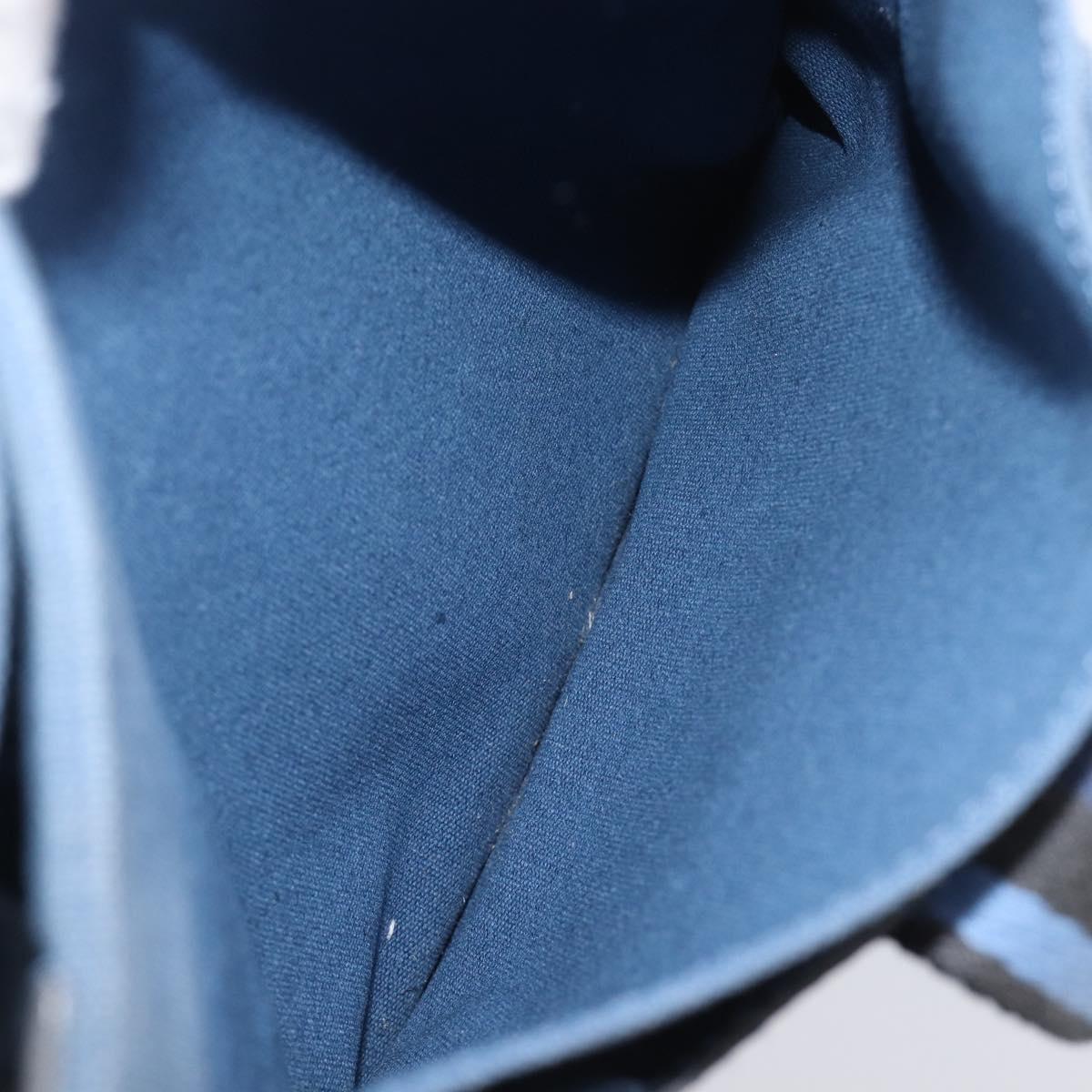Hermès Blue Striped Canvas Tote