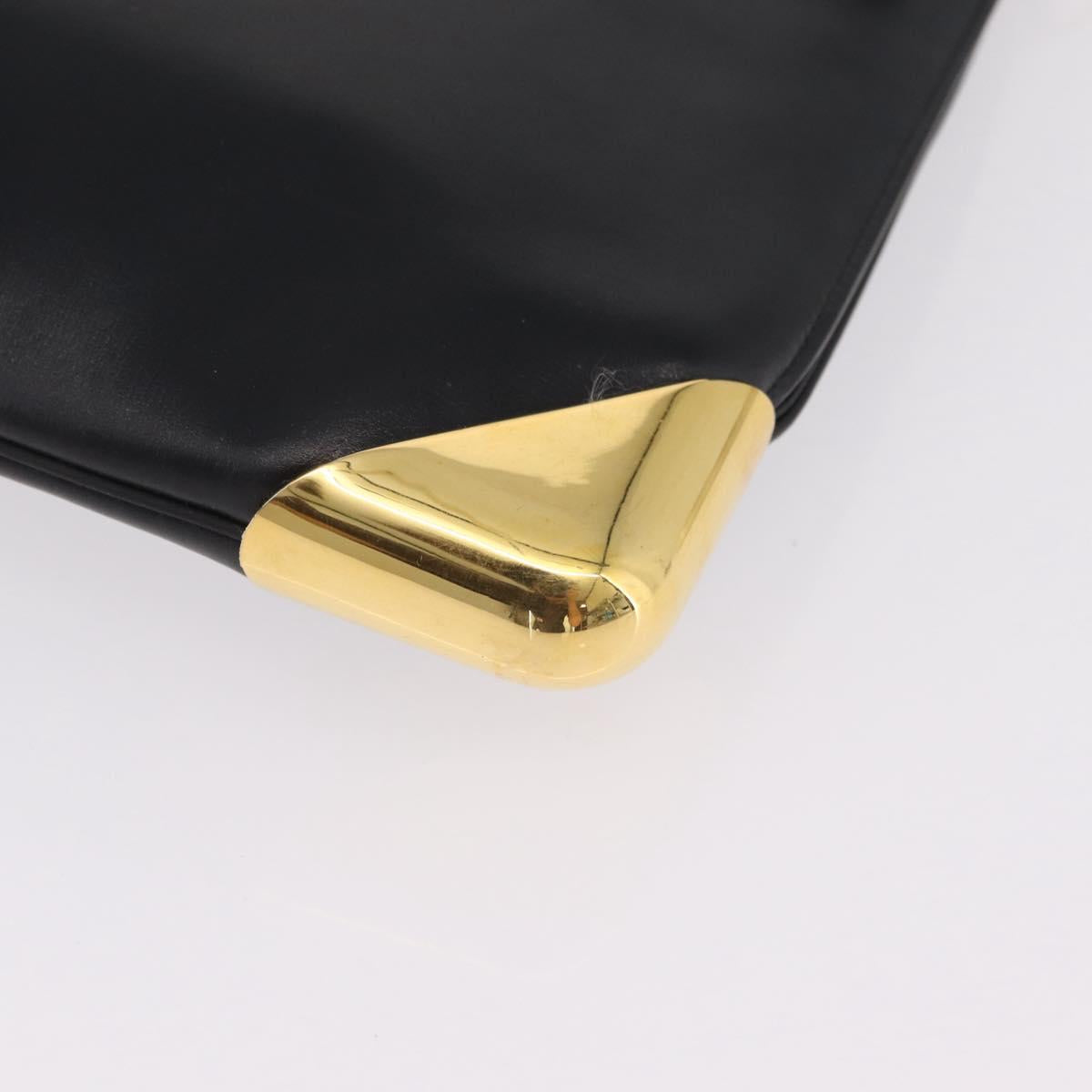 Dior Black Leather Trotter Shoulder Bag