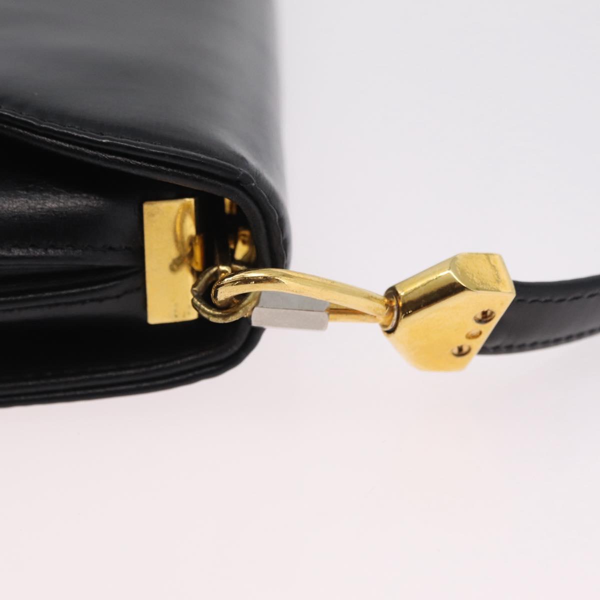 Dior Black Leather Trotter Shoulder Bag