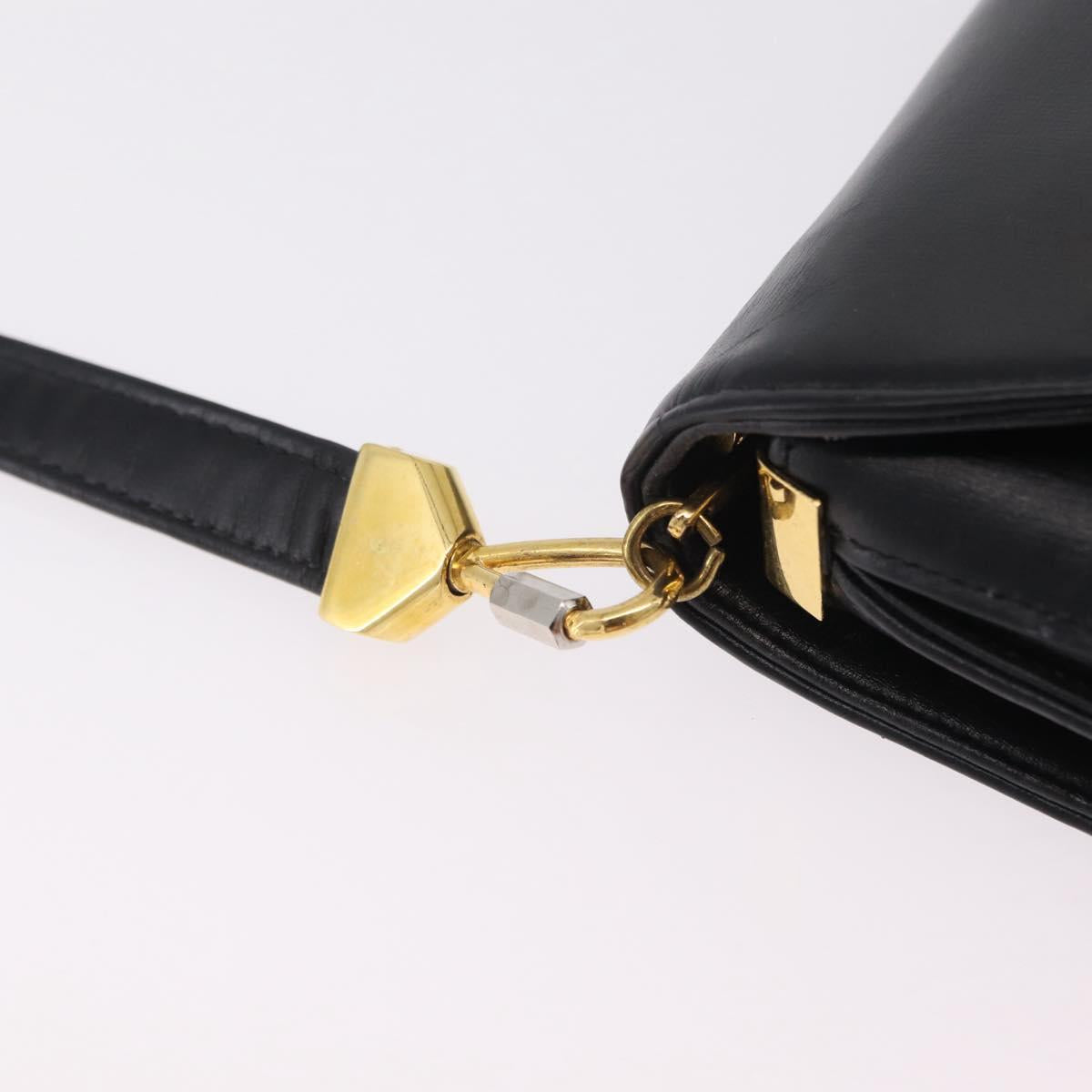 Dior Black Leather Trotter Shoulder Bag