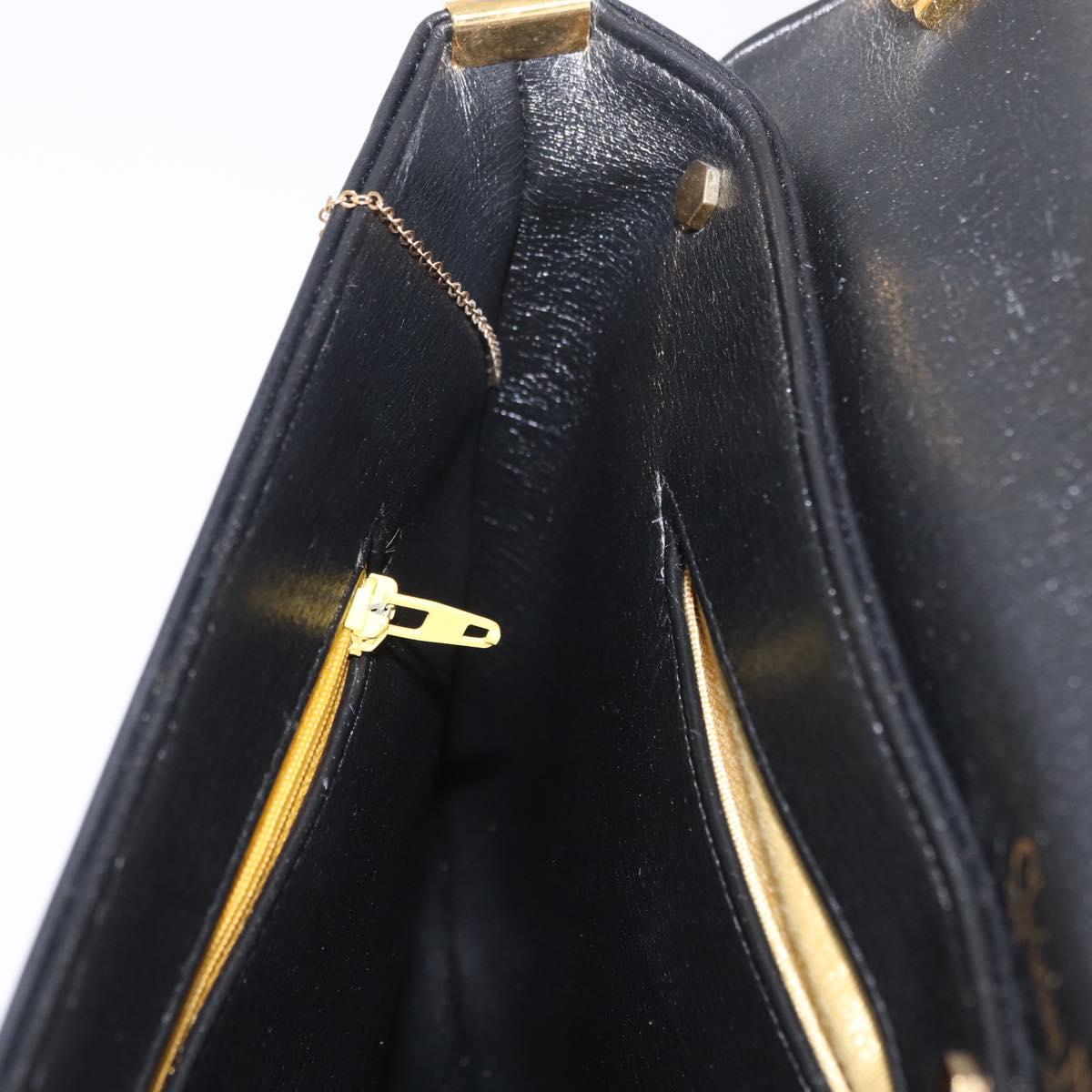 Dior Black Leather Trotter Shoulder Bag