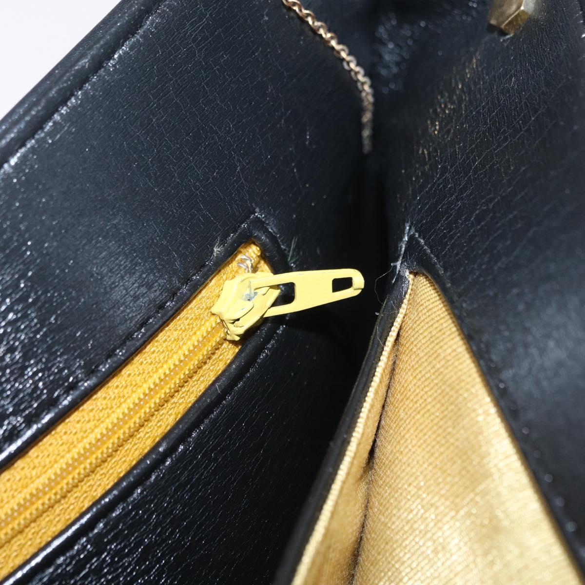 Dior Black Leather Trotter Shoulder Bag