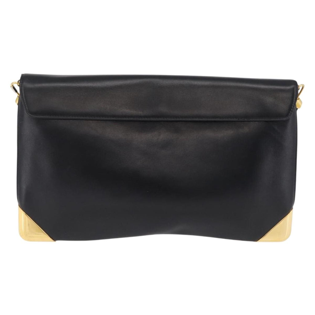 Dior Black Leather Trotter Shoulder Bag