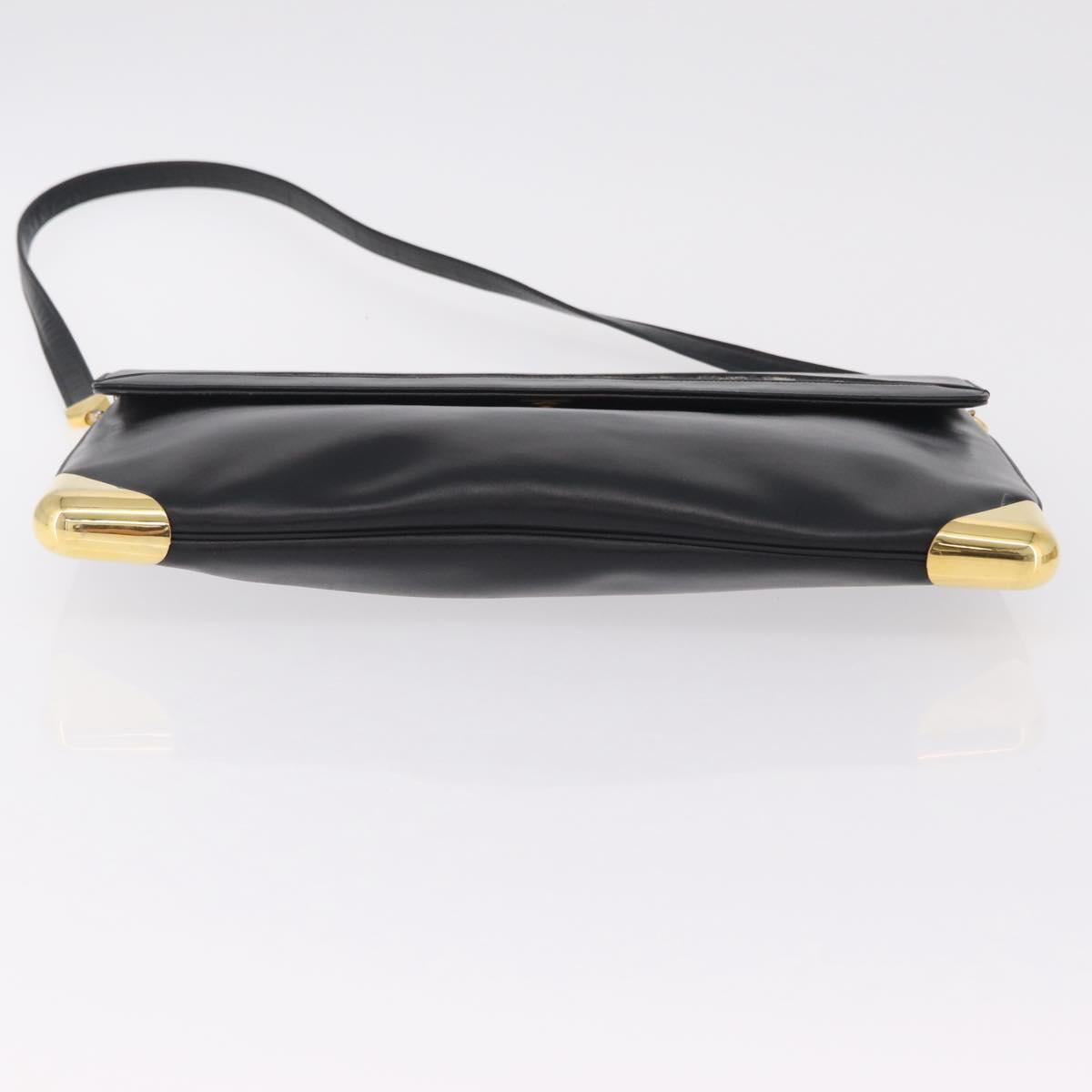 Dior Black Leather Trotter Shoulder Bag