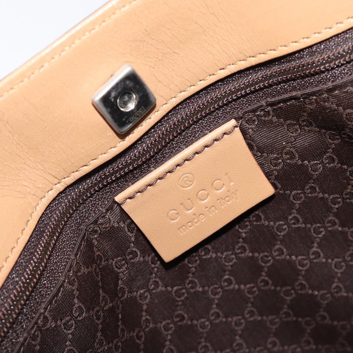Gucci Tan Striped Leather Handbag
