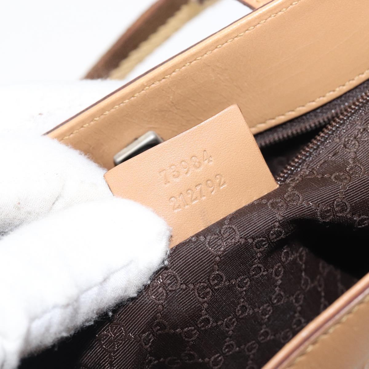 Gucci Tan Striped Leather Handbag