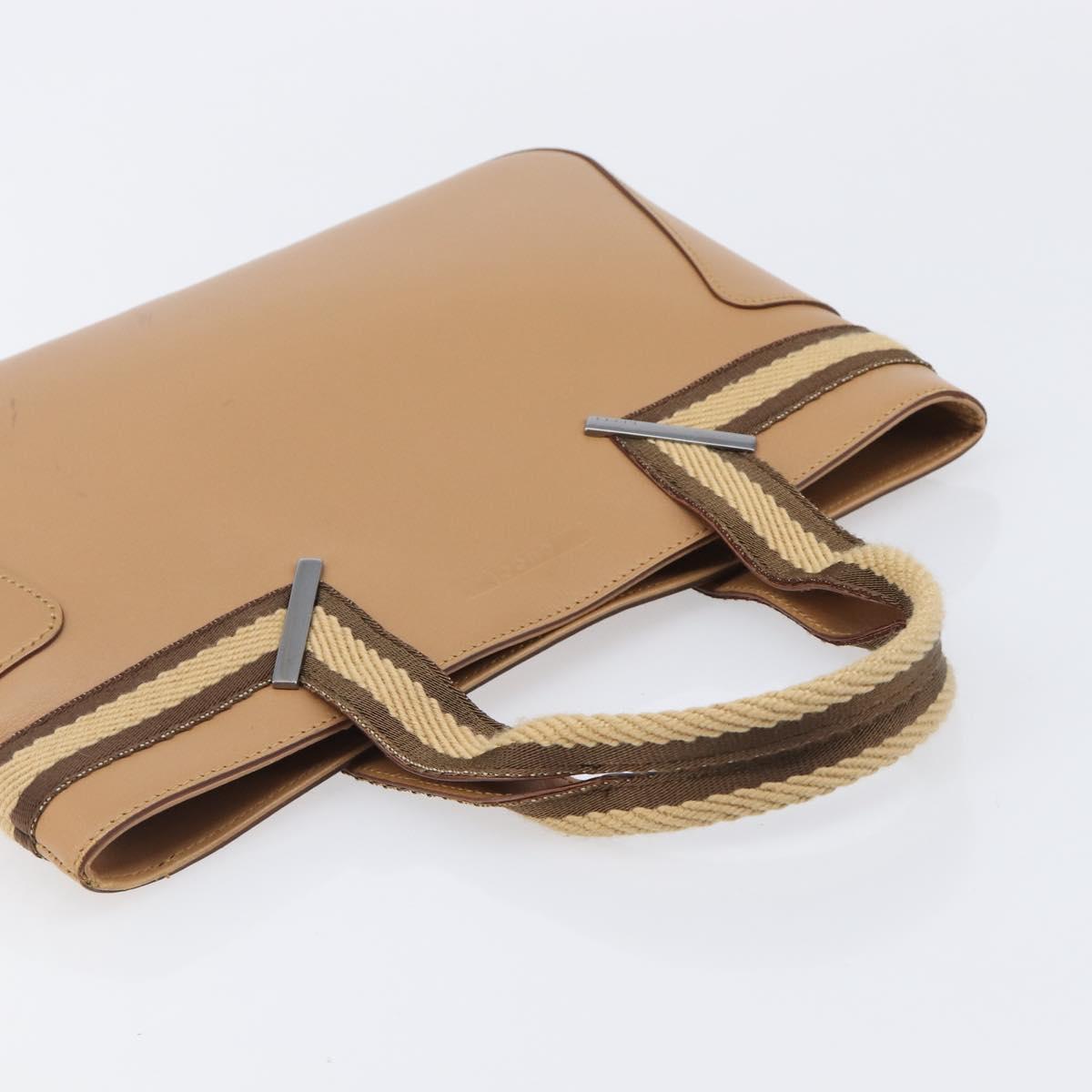 Gucci Tan Striped Leather Handbag