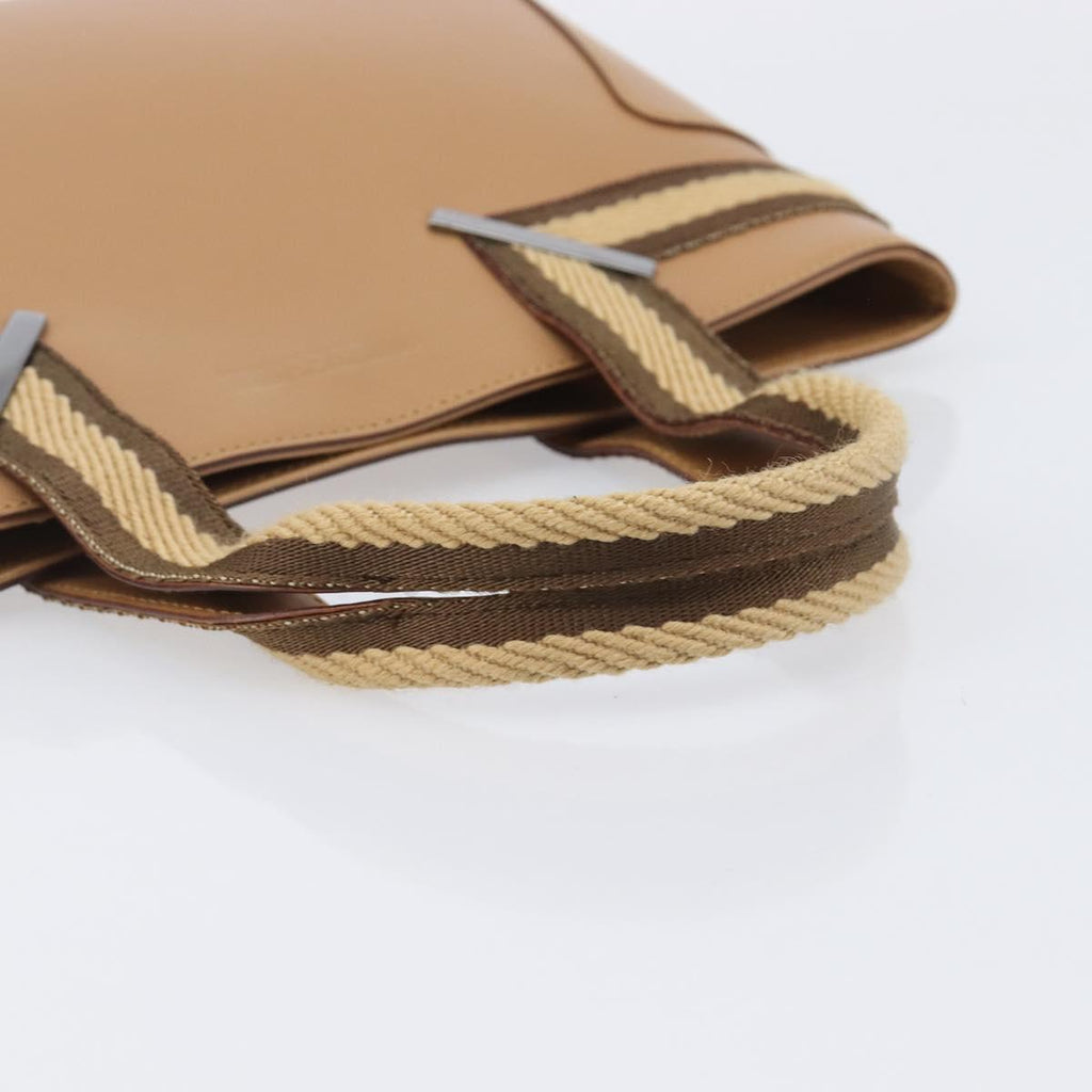 Gucci Tan Striped Leather Handbag