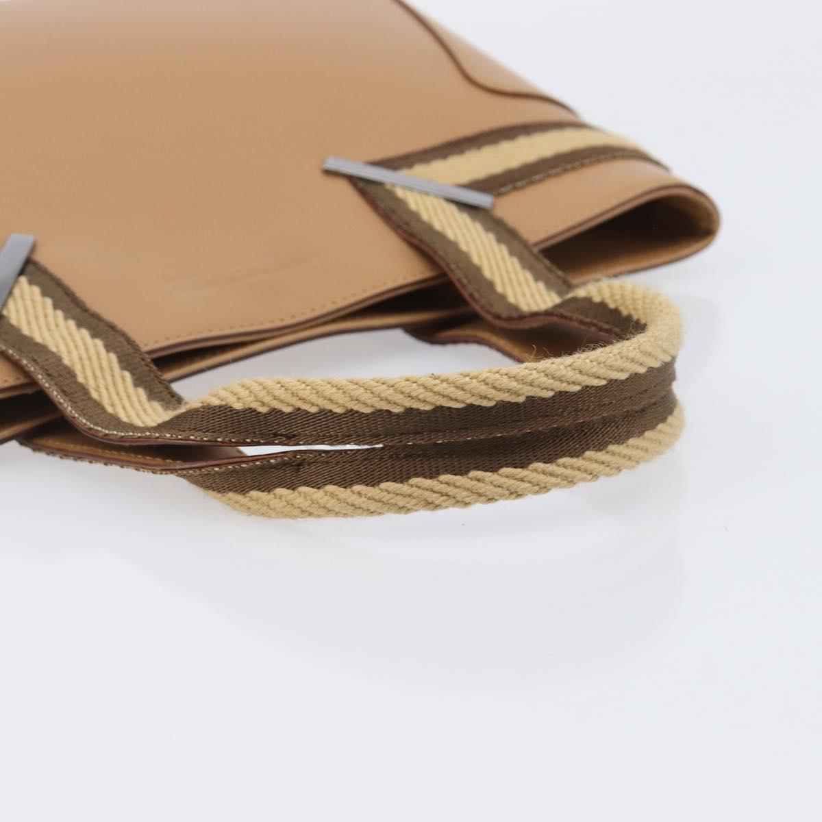 Gucci Tan Striped Leather Handbag