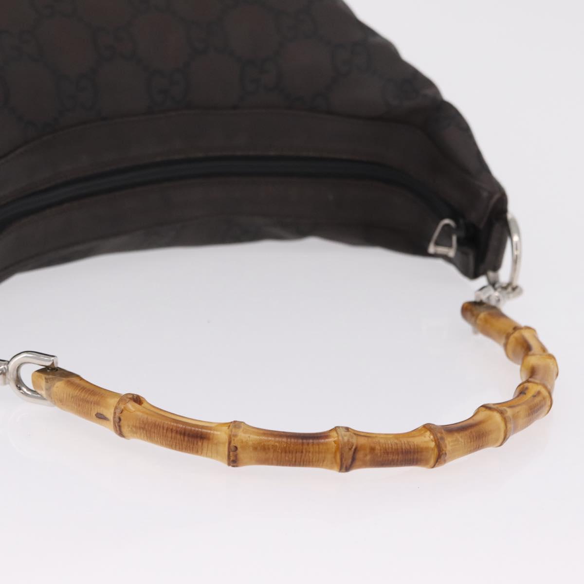 Gucci Monogram and Bamboo Handbag
