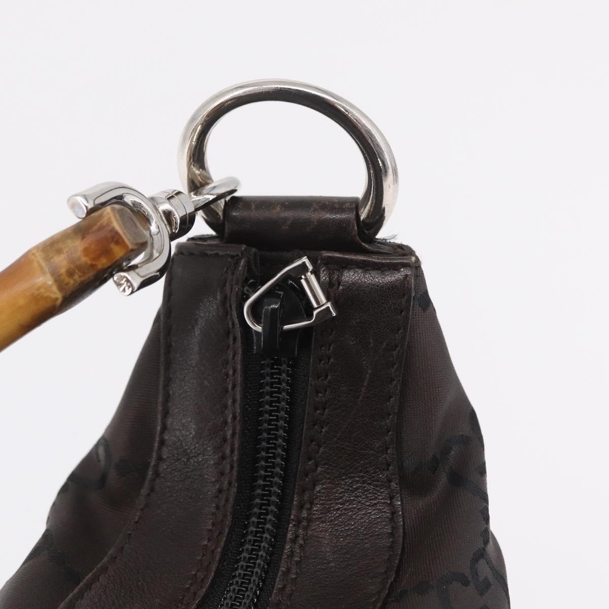 Gucci Monogram and Bamboo Handbag