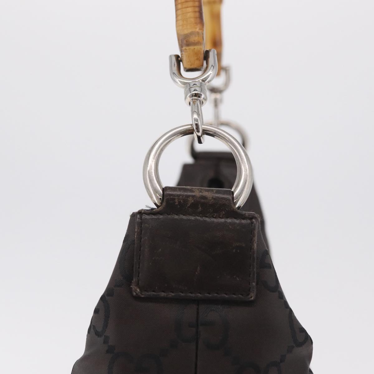 Gucci Monogram and Bamboo Handbag