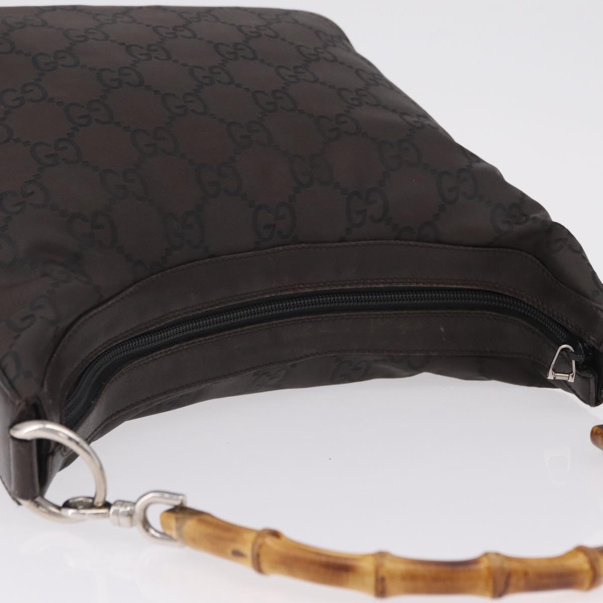 Gucci Monogram and Bamboo Handbag