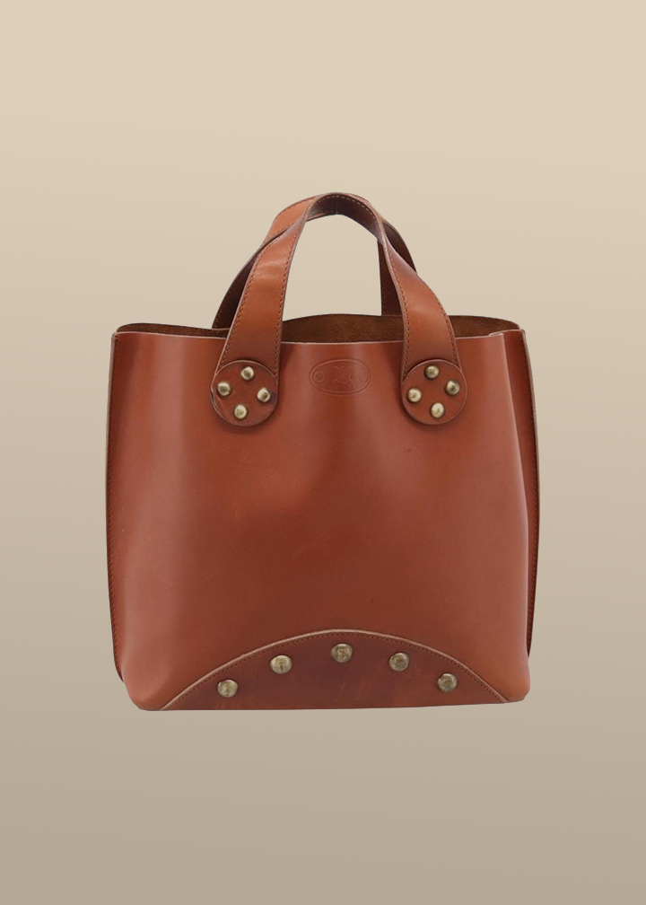 Celine Brown Studded Handbag