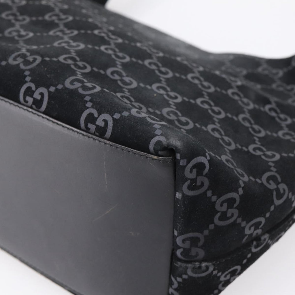 Gucci Black Monogram Shoulder Bag