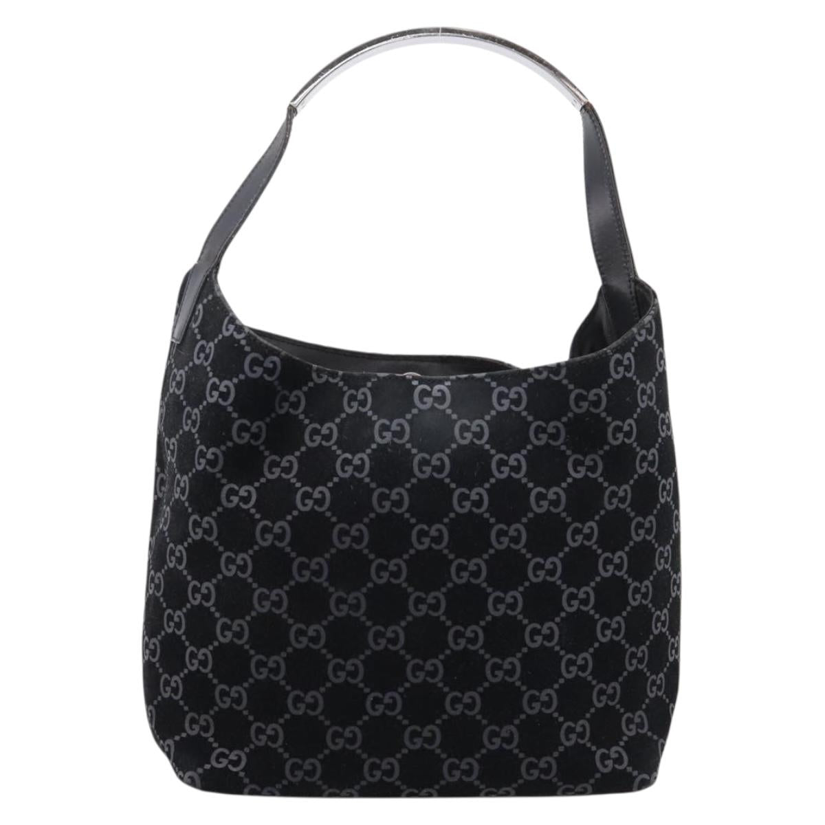 Gucci Black Monogram Shoulder Bag