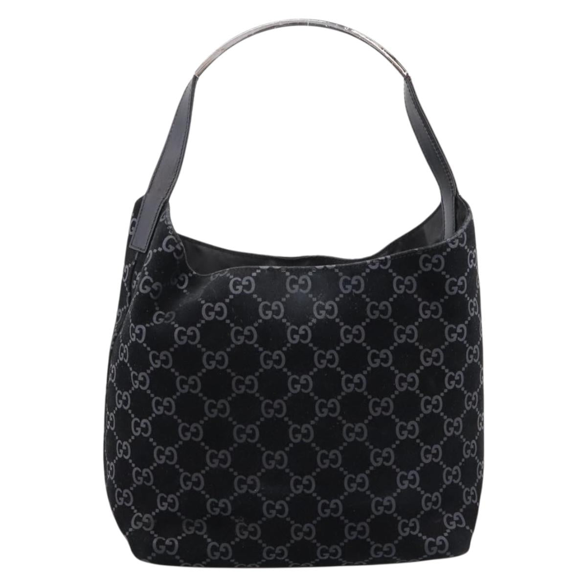Gucci Black Monogram Shoulder Bag