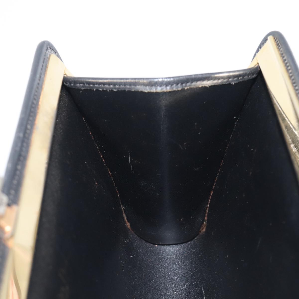 Dior Black Canvas Honeycomb Snap Clutch