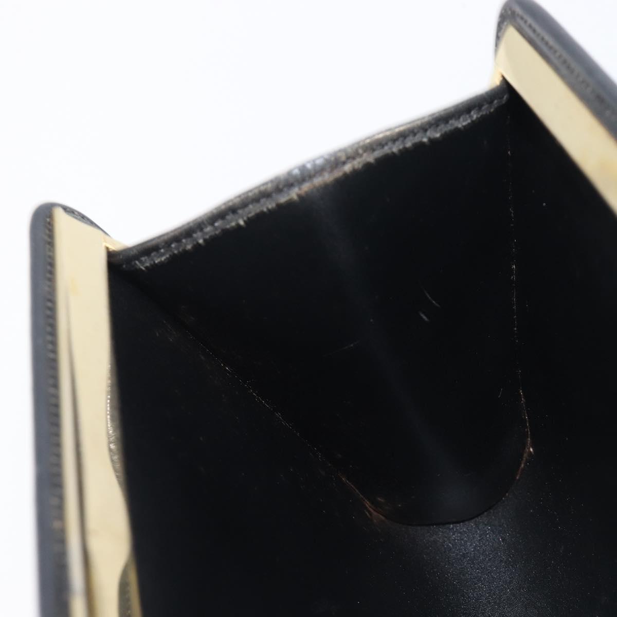 Dior Black Canvas Honeycomb Snap Clutch