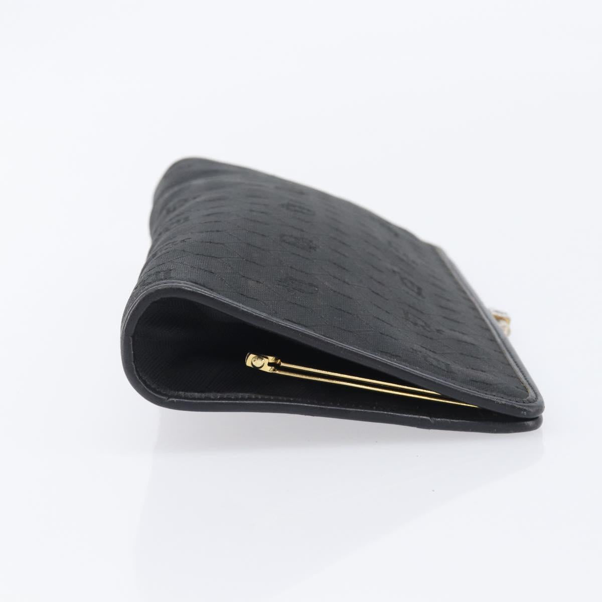 Dior Black Canvas Honeycomb Snap Clutch