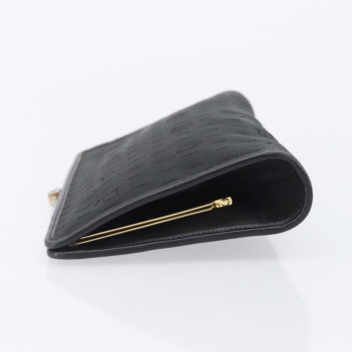 Dior Black Canvas Honeycomb Snap Clutch